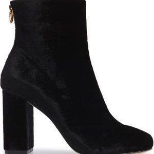 Joie Saleema Black Velvet Bootie Sz 7.5